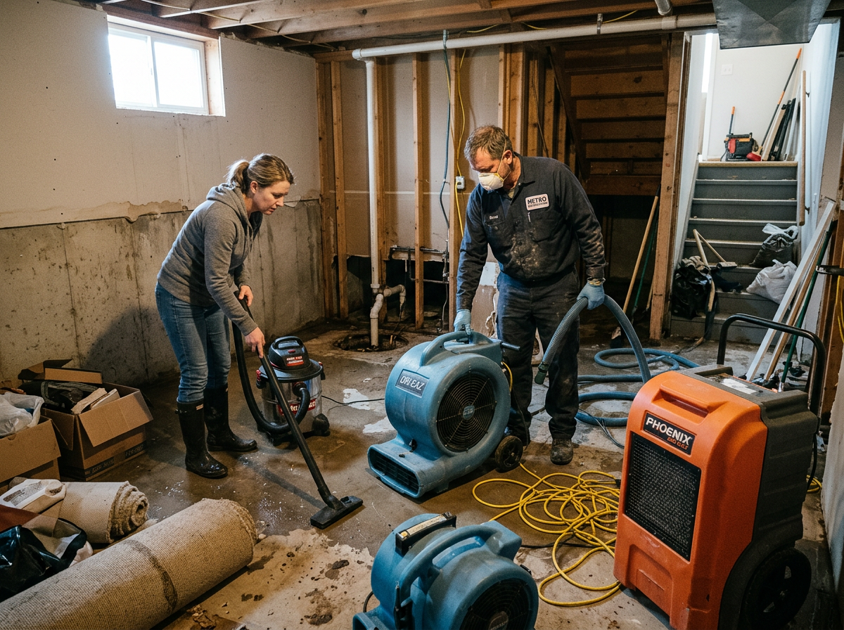 water damage restoration in Maple Grove