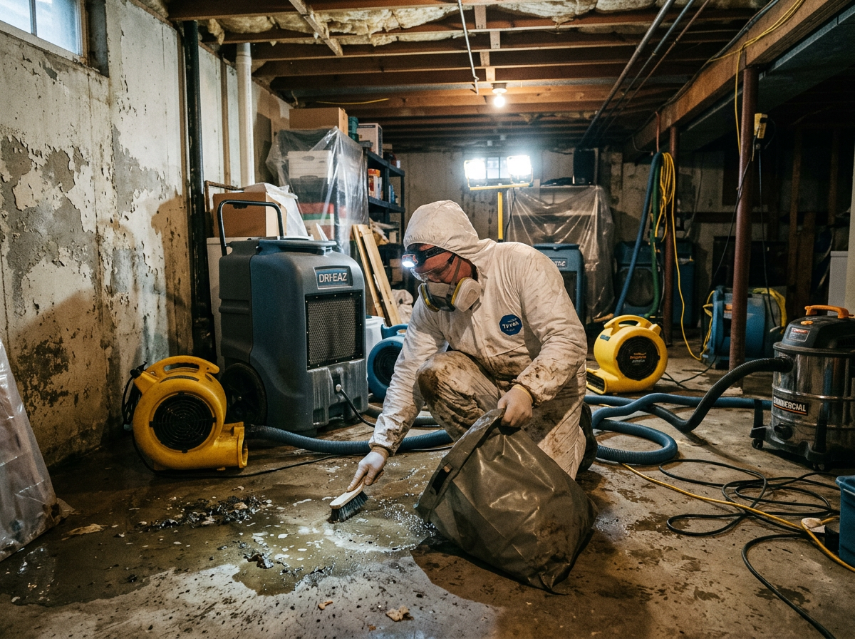 Basement Flood Cleanup in Champlin, MN 55316